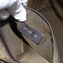 FENDI Zucca Canvas Shoulder Bag Black Brown Auth ka260-21