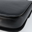 GUCCI Hand Bag Leather Black Gold Auth ka2600-12