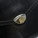GUCCI Hand Bag Leather Black Gold Auth ka2600-16