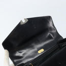 GUCCI Hand Bag Leather Black Gold Auth ka2600-17
