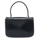 GUCCI Hand Bag Leather Black Gold Auth ka2600-3