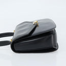 GUCCI Hand Bag Leather Black Gold Auth ka2600-5