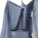 FENDI Hand Bag Leather Black Gold Auth ka2601-19