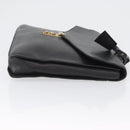 CHANEL Business Bag Caviar Skin Black Gold CC Auth ka2603-3