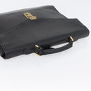 CHANEL Business Bag Caviar Skin Black Gold CC Auth ka2603-6