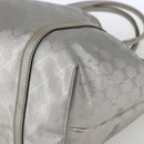 GUCCI GG implementation Tote Bag PVC Silver 197953 Auth ka2609-9