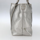 GUCCI GG implementation Tote Bag PVC Silver 197953 Auth ka2609-4