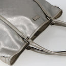 GUCCI GG implementation Tote Bag PVC Silver 197953 Auth ka2609-6