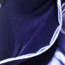 FENDI Zucchino Canvas Mamma Baguette Hand Bag Navy Silver Auth ka261-20