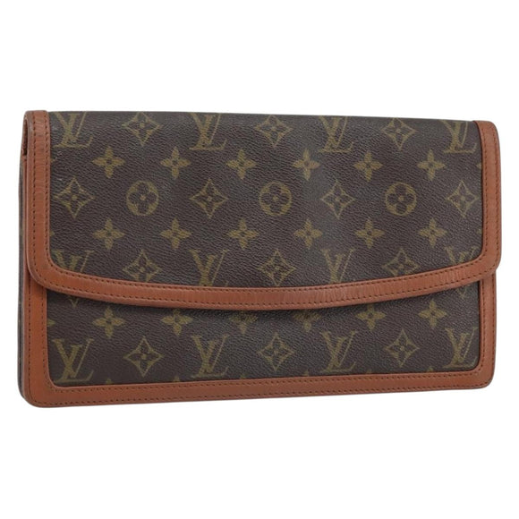 LOUIS VUITTON Monogram Pochette Dam GM Clutch Bag M51810 LV Auth ka2610