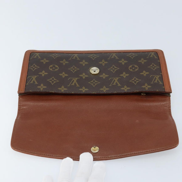 LOUIS VUITTON Monogram Pochette Dam GM Clutch Bag M51810 LV Auth ka2610