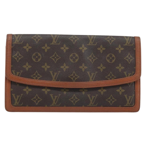 LOUIS VUITTON Monogram Pochette Dam GM Clutch Bag M51810 LV Auth ka2610
