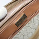 Christian Dior Honeycomb Canvas Umhängetasche PVC Beige Gold Auth ka2612-18