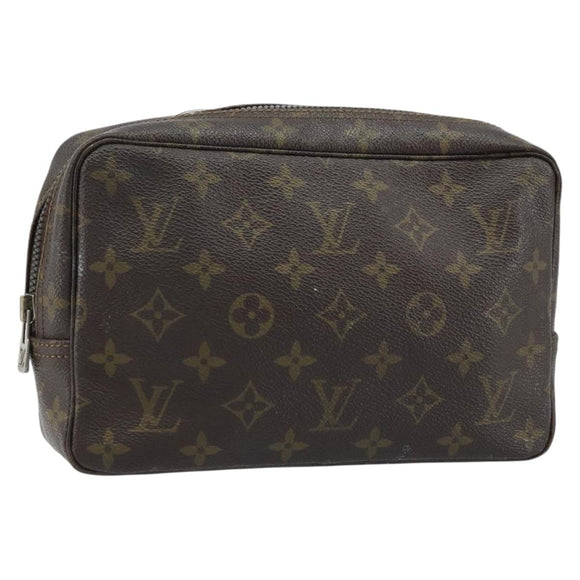 LOUIS VUITTON Monogram Trousse Toilette 23 Clutch Bag M47524 LV Auth ka2613