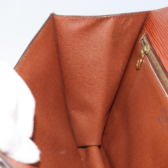 LOUIS VUITTON Epi Monceau 28 Hand Bag Brown M52123 LV Auth ka2615