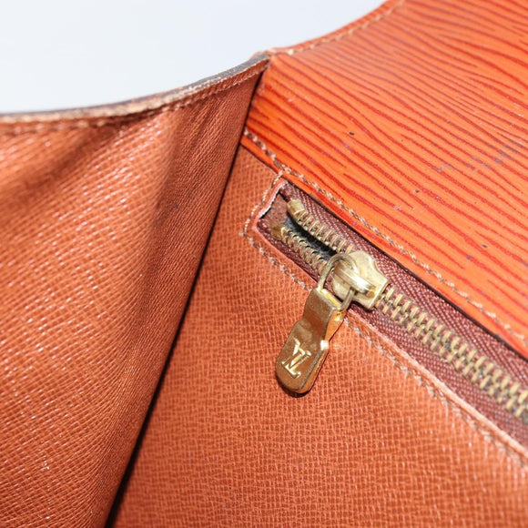 LOUIS VUITTON Epi Monceau 28 Hand Bag Brown M52123 LV Auth ka2615