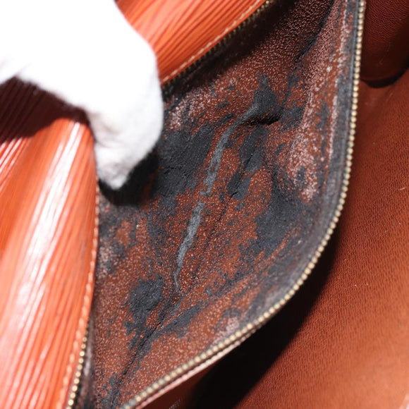 LOUIS VUITTON Epi Monceau 28 Hand Bag Brown M52123 LV Auth ka2615