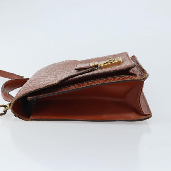 LOUIS VUITTON Epi Monceau 28 Hand Bag Brown M52123 LV Auth ka2615
