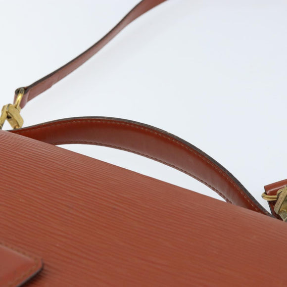 LOUIS VUITTON Epi Monceau 28 Hand Bag Brown M52123 LV Auth ka2615