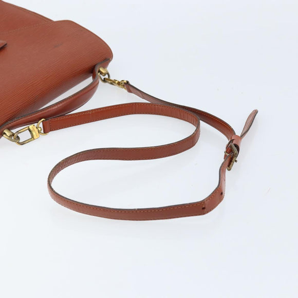 LOUIS VUITTON Epi Monceau 28 Hand Bag Brown M52123 LV Auth ka2615