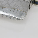 GUCCI GG Canvas Shoulder Bag Silver 147671 Auth ka2617-9