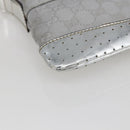 GUCCI GG Canvas Shoulder Bag Silver 147671 Auth ka2617-14