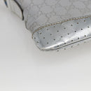 GUCCI GG Canvas Shoulder Bag Silver 147671 Auth ka2617-16