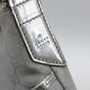 GUCCI GG Canvas Shoulder Bag Silver 147671 Auth ka2617-17