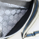 GUCCI GG Canvas Shoulder Bag Silver 147671 Auth ka2617-22