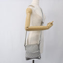 GUCCI GG Canvas Shoulder Bag Silver 147671 Auth ka2617-23