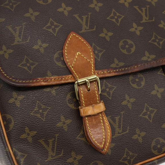 LOUIS VUITTON Monogram Gibeciere GM Shoulder Bag M42246 LV Auth ka2622