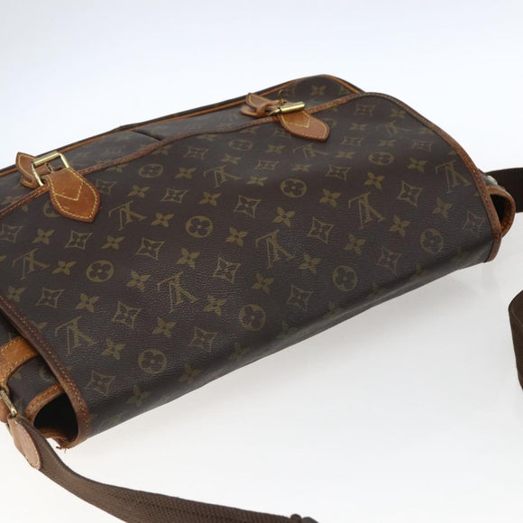 LOUIS VUITTON Monogram Gibeciere GM Shoulder Bag M42246 LV Auth ka2622