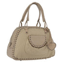 Christian Dior Trotter Canvas Hand Bag Beige Auth ka2625V-1