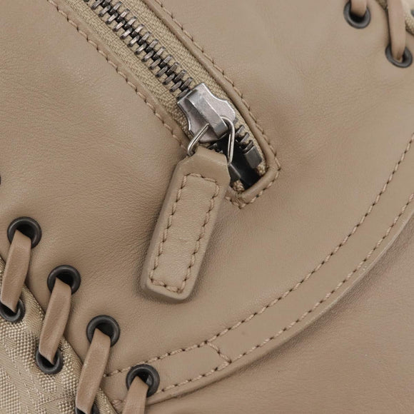 Christian Dior Trotter Canvas Hand Bag Beige Auth ka2625V