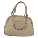 Christian Dior Trotter Canvas Hand Bag Beige Auth ka2625V-13