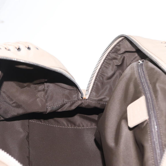 Christian Dior Trotter Canvas Hand Bag Beige Auth ka2625V