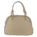 Christian Dior Trotter Canvas Hand Bag Beige Auth ka2625V-2