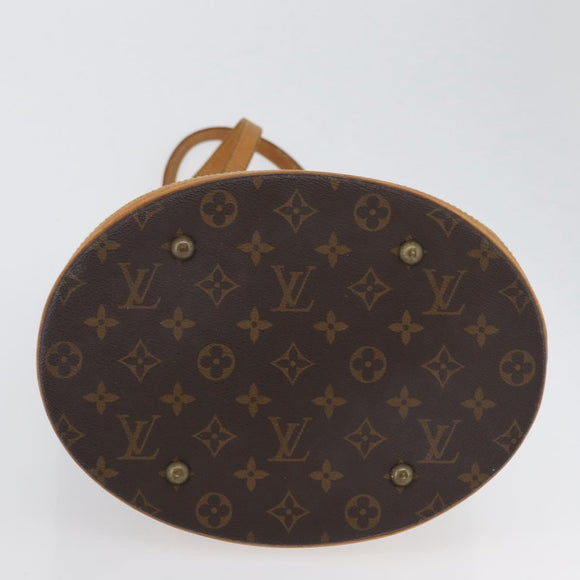 LOUIS VUITTON Monogram Bucket GM Shoulder Bag M42236 LV Auth ka2626