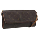 LOUIS VUITTON Monogram Pochette Twin GM Shoulder Bag M51852 LV Auth ka2629-1