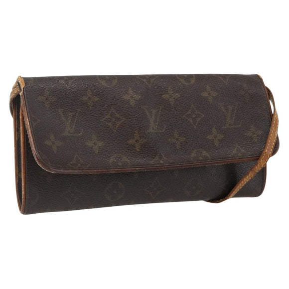 LOUIS VUITTON Monogram Pochette Twin GM Shoulder Bag M51852 LV Auth ka2629
