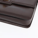 GUCCI Shoulder Bag Leather Brown Gold 004 46 0087 Auth ka263-10