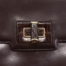 GUCCI Shoulder Bag Leather Brown Gold 004 46 0087 Auth ka263-14