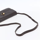 GUCCI Shoulder Bag Leather Brown Gold 004 46 0087 Auth ka263-7