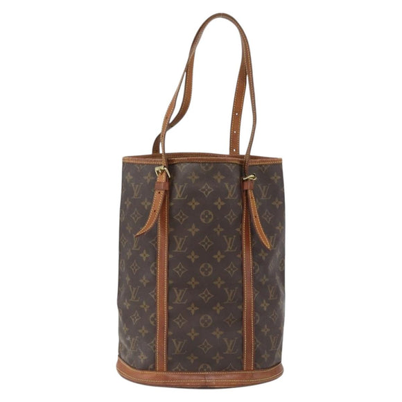 LOUIS VUITTON Monogram Bucket GM Shoulder Bag M42236 LV Auth ka2630