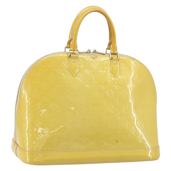 LOUIS VUITTON Monogram Vernis Alma GM Handtas Broncorail M91450 LV Auth ka2633