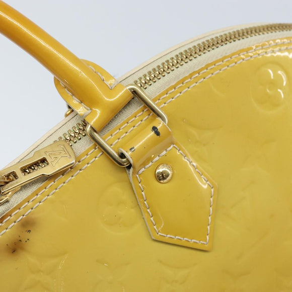 LOUIS VUITTON Monogram Vernis Alma GM Handtas Broncorail M91450 LV Auth ka2633