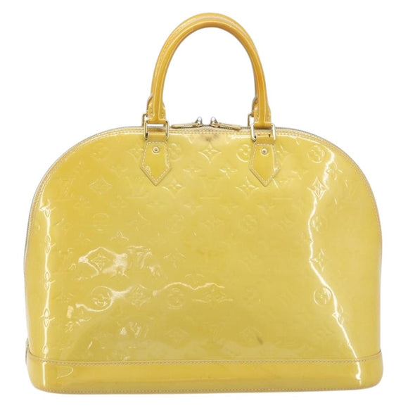 LOUIS VUITTON Monogram Vernis Alma GM Handtas Broncorail M91450 LV Auth ka2633