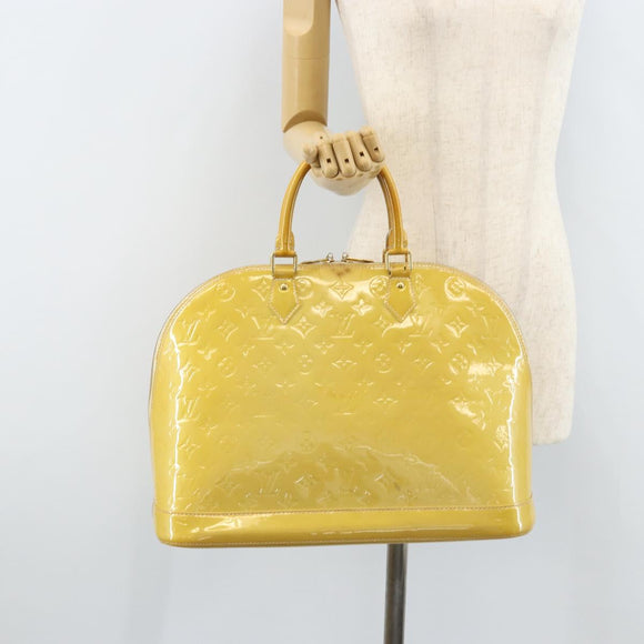 LOUIS VUITTON Monogram Vernis Alma GM Handtas Broncorail M91450 LV Auth ka2633
