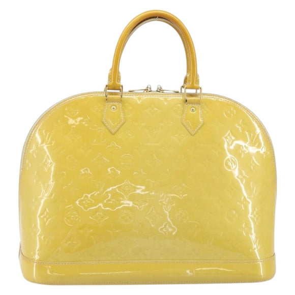 LOUIS VUITTON Monogram Vernis Alma GM Handtas Broncorail M91450 LV Auth ka2633