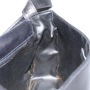 CELINE Horse Carriage Shoulder Bag Leather Black Gold Auth ka264-20